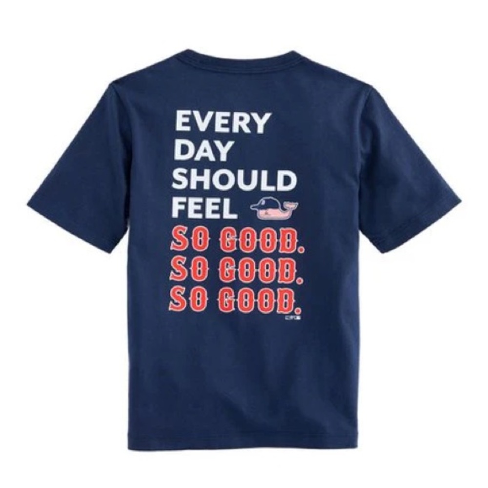 Vineyard Vines Women's Every Day Should Feel T-Shirt Short Sleeve Black Size L